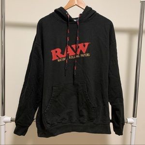 RAW Rolling Papers Men’s XL Black Hoodie